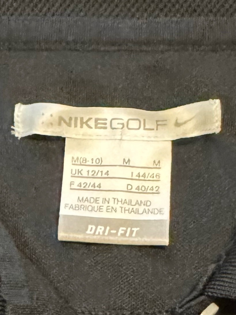 Nike Golf Black Sleeveless Polo Shirt Medium - Picture 4 of 6